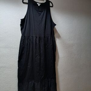 Terra & sky size 3X  Elegant Black Sleeveless Dress